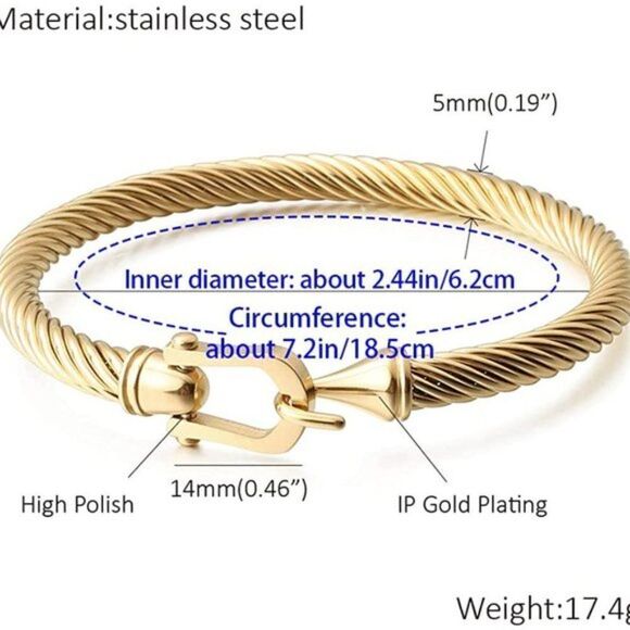 New Gold Bracelets for Women bangle - Picture 4 of 5